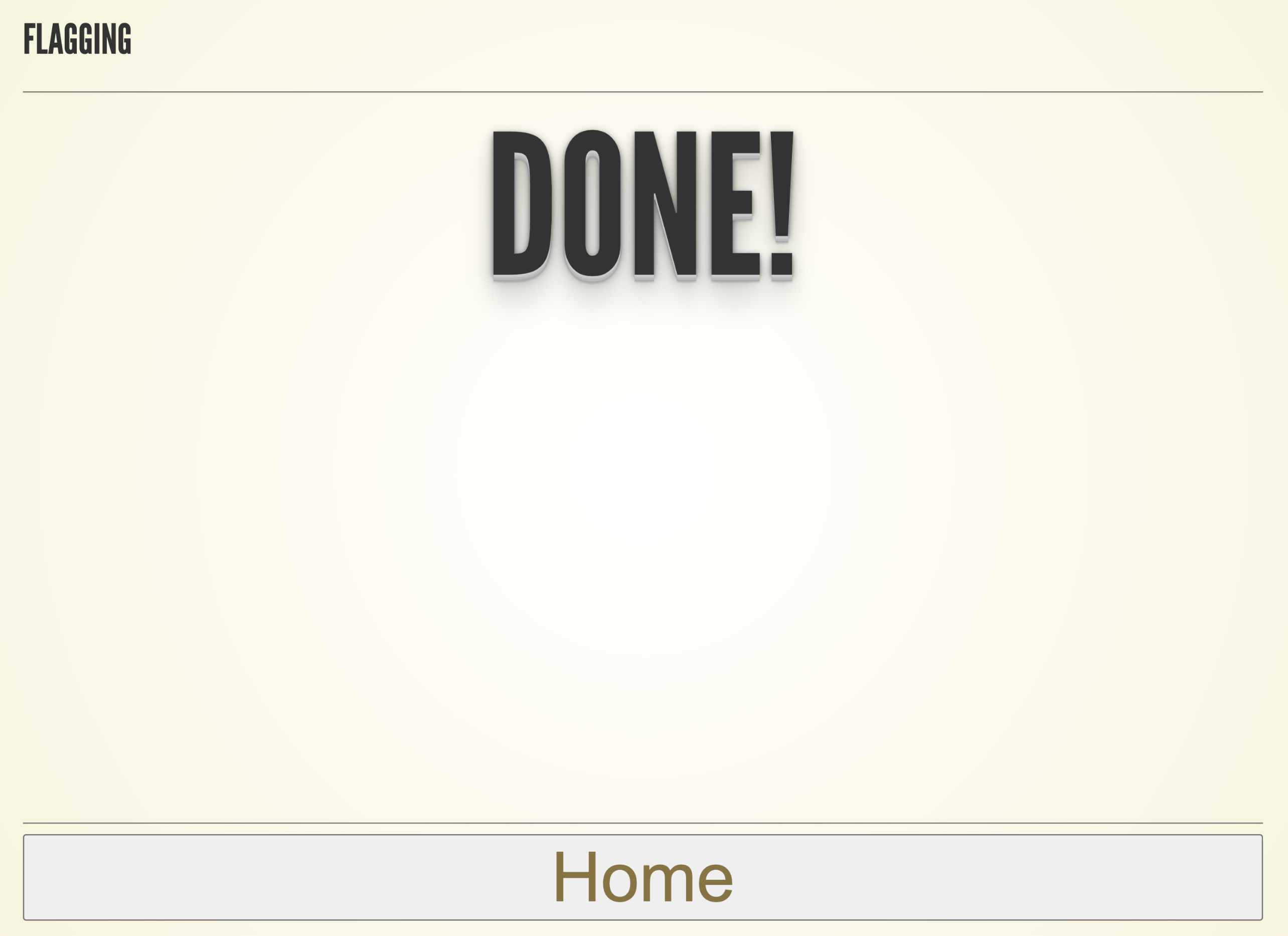 Video-based learning materials — completion screen