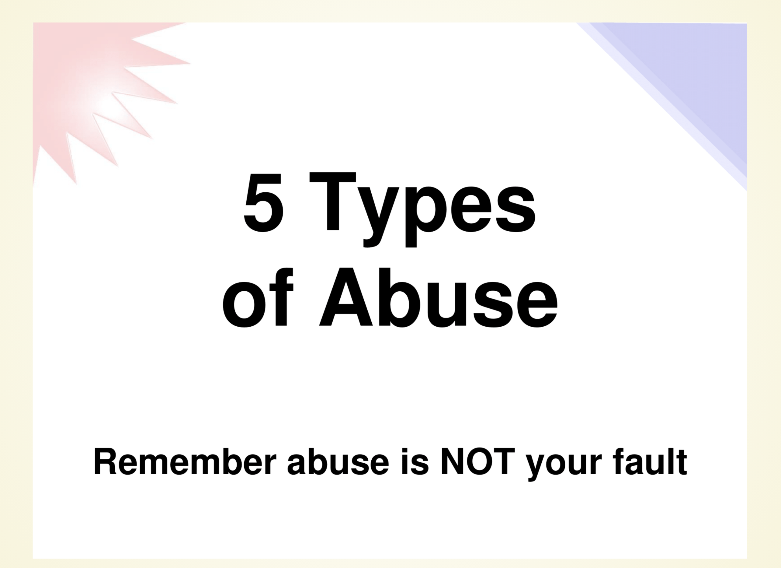 Grounding — five types