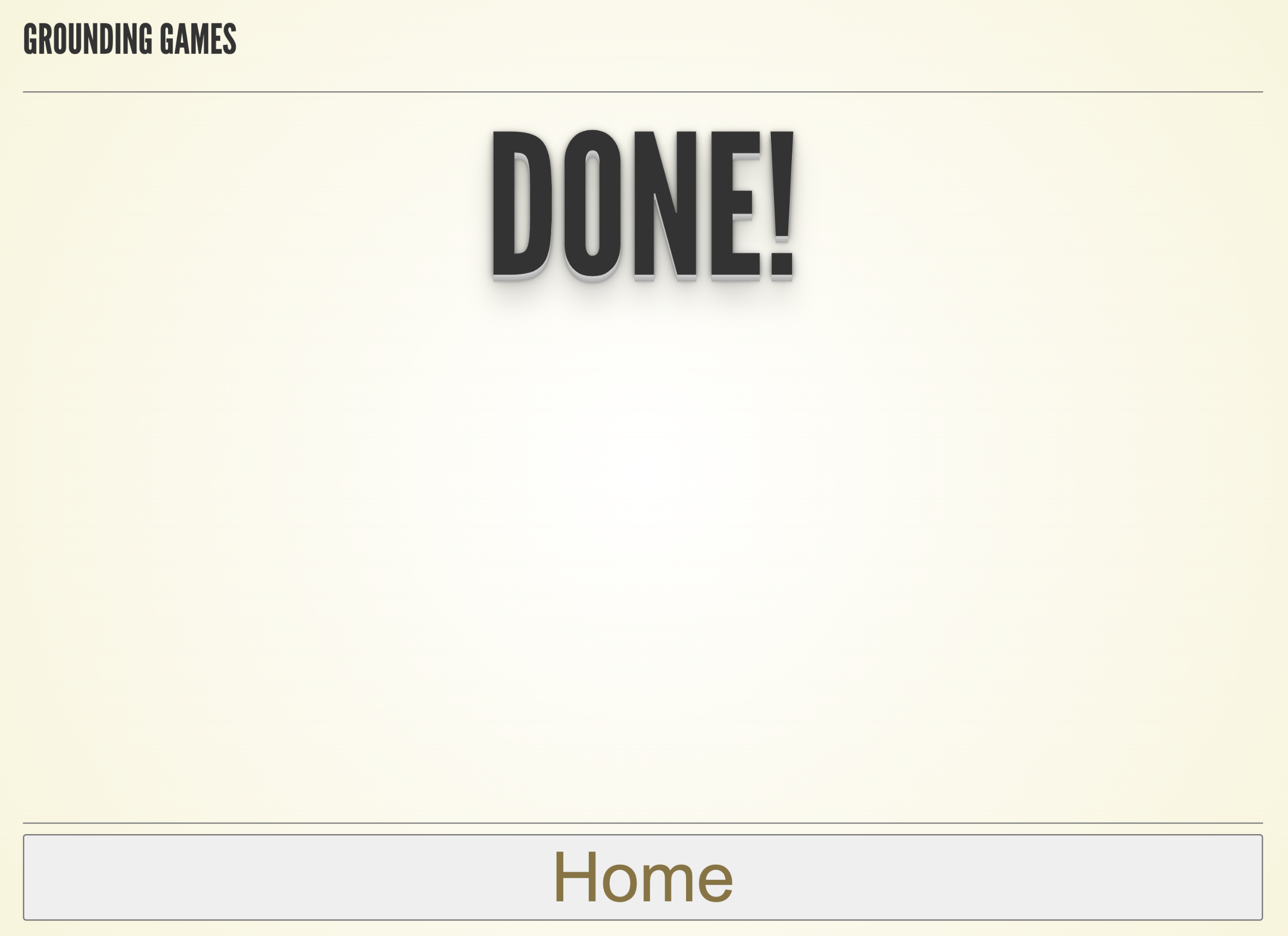 Grounding — done