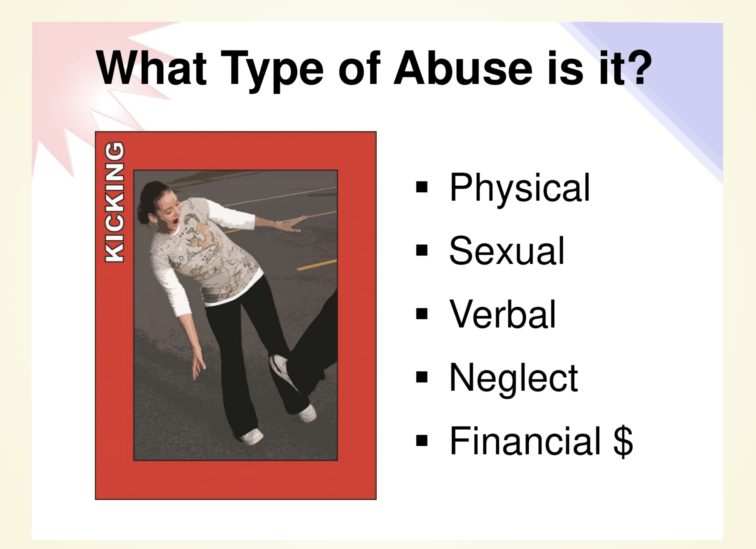Kicking quiz question
